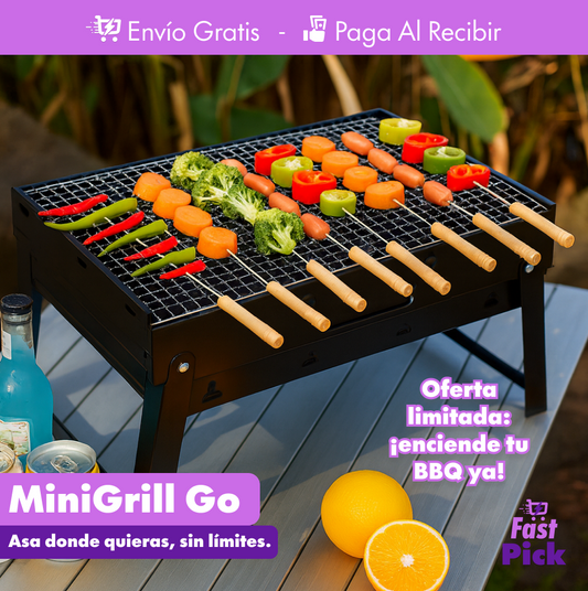 MiniGrill Go 🔥🍖 - El asado portátil para cualquier lugar y momento.
