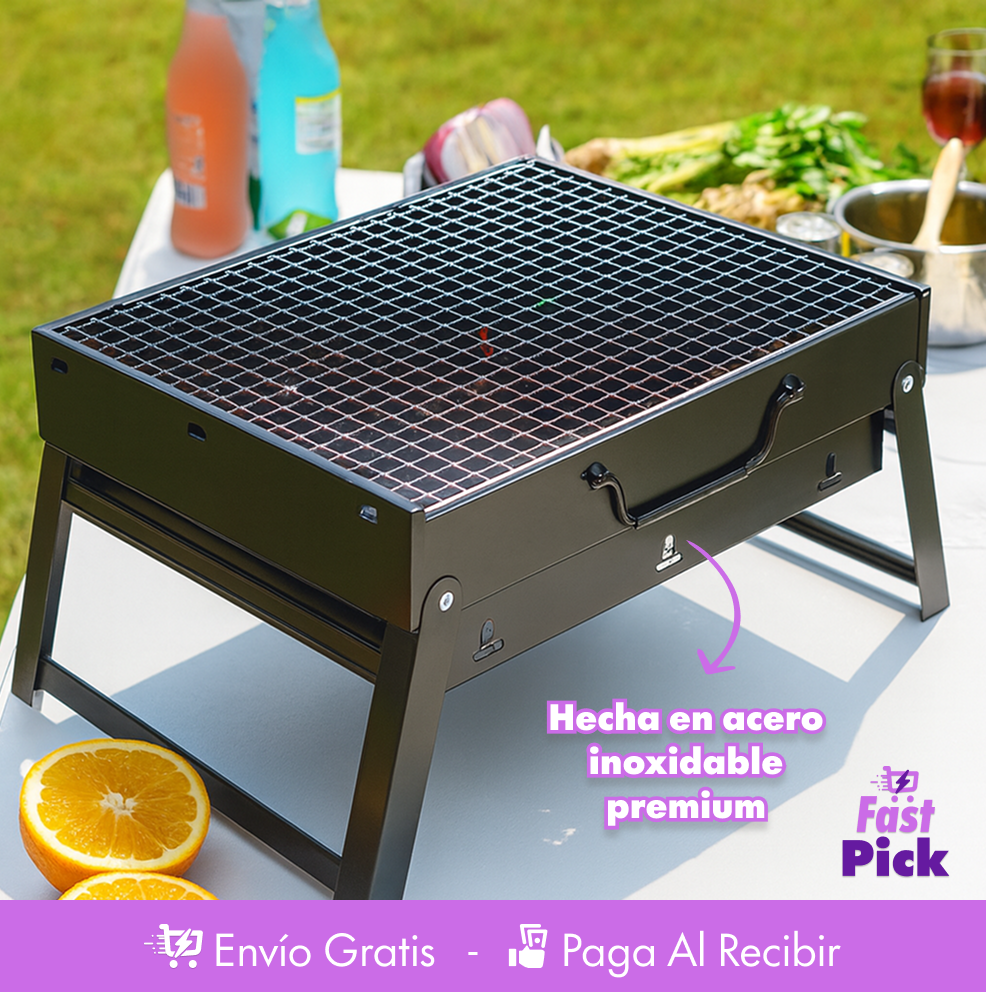 MiniGrill Go 🔥🍖 - El asado portátil para cualquier lugar y momento.