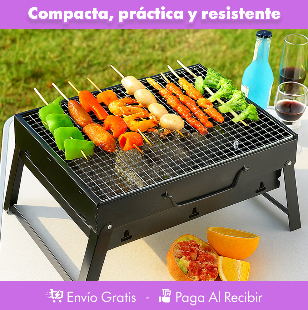 MiniGrill Go 🔥🍖 - El asado portátil para cualquier lugar y momento.