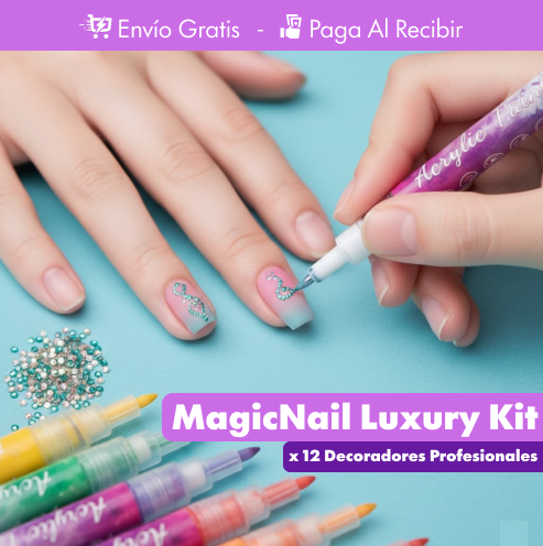 MagicNail Luxury Kit – 6 COLORES + 6 GRATIS 💅✨