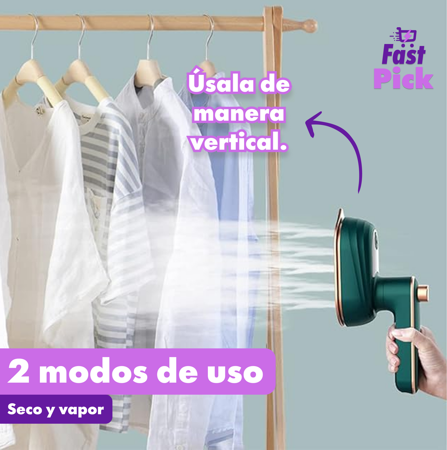 Mini Plancha 360° – Plancha Ropa al Instante Donde Estés 🔥